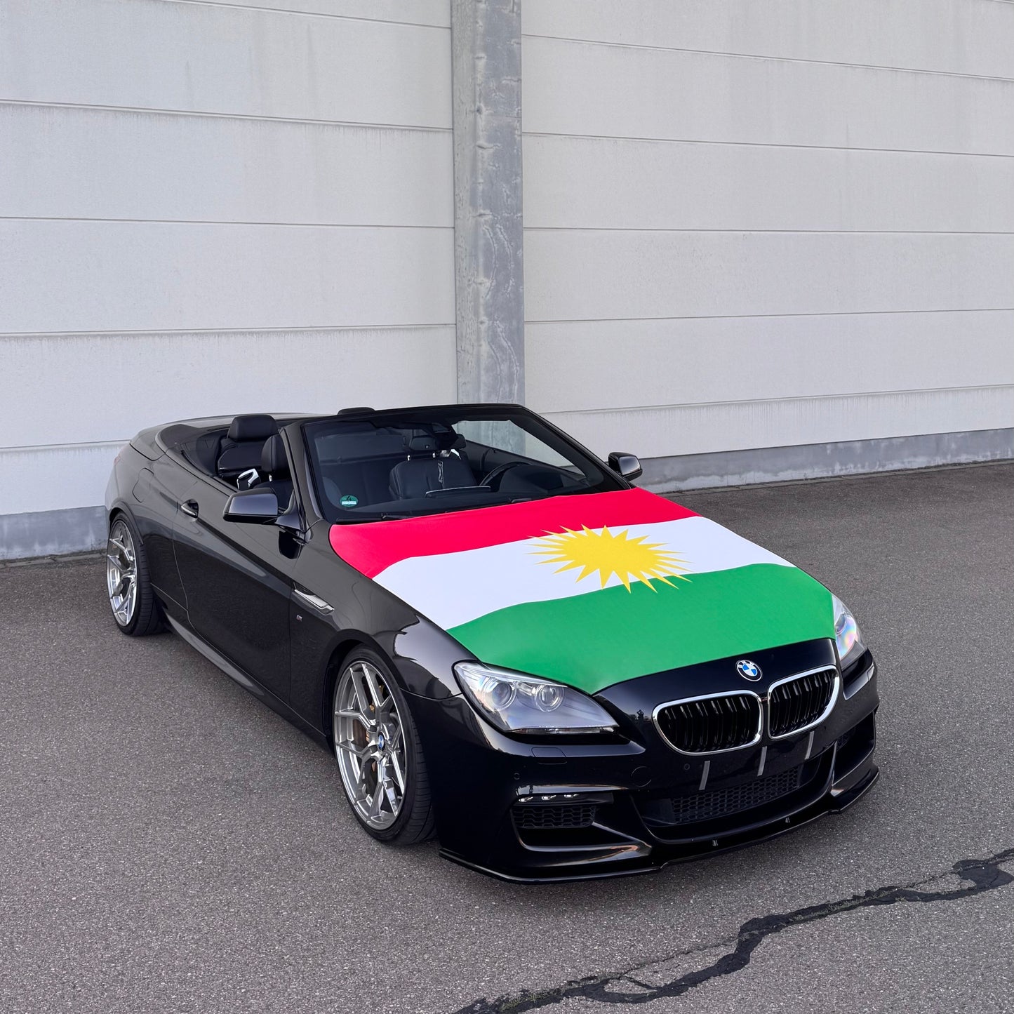 Kurdistan Motorhaubenflagge - für Hochzeitskolonnen oder Events