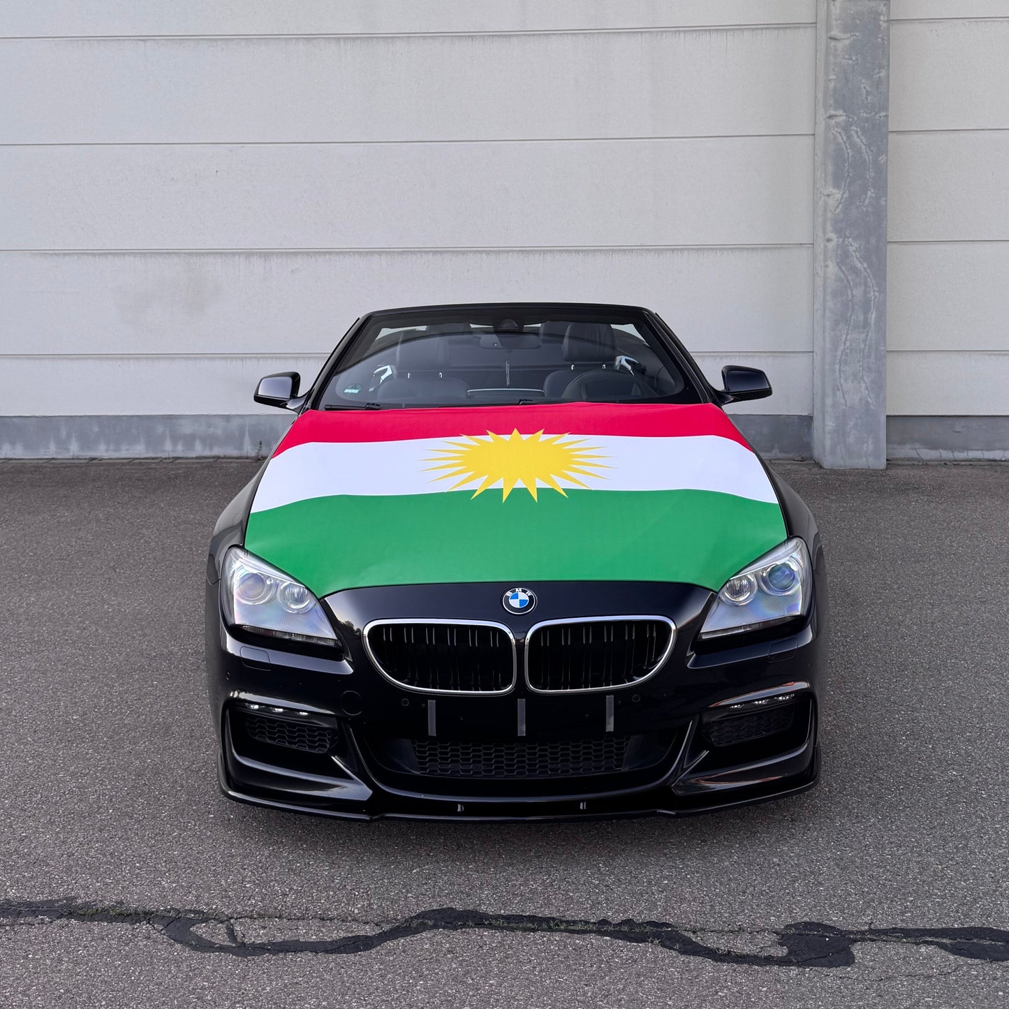 Kurdistan Motorhaubenflagge - für Hochzeitskolonnen oder Events