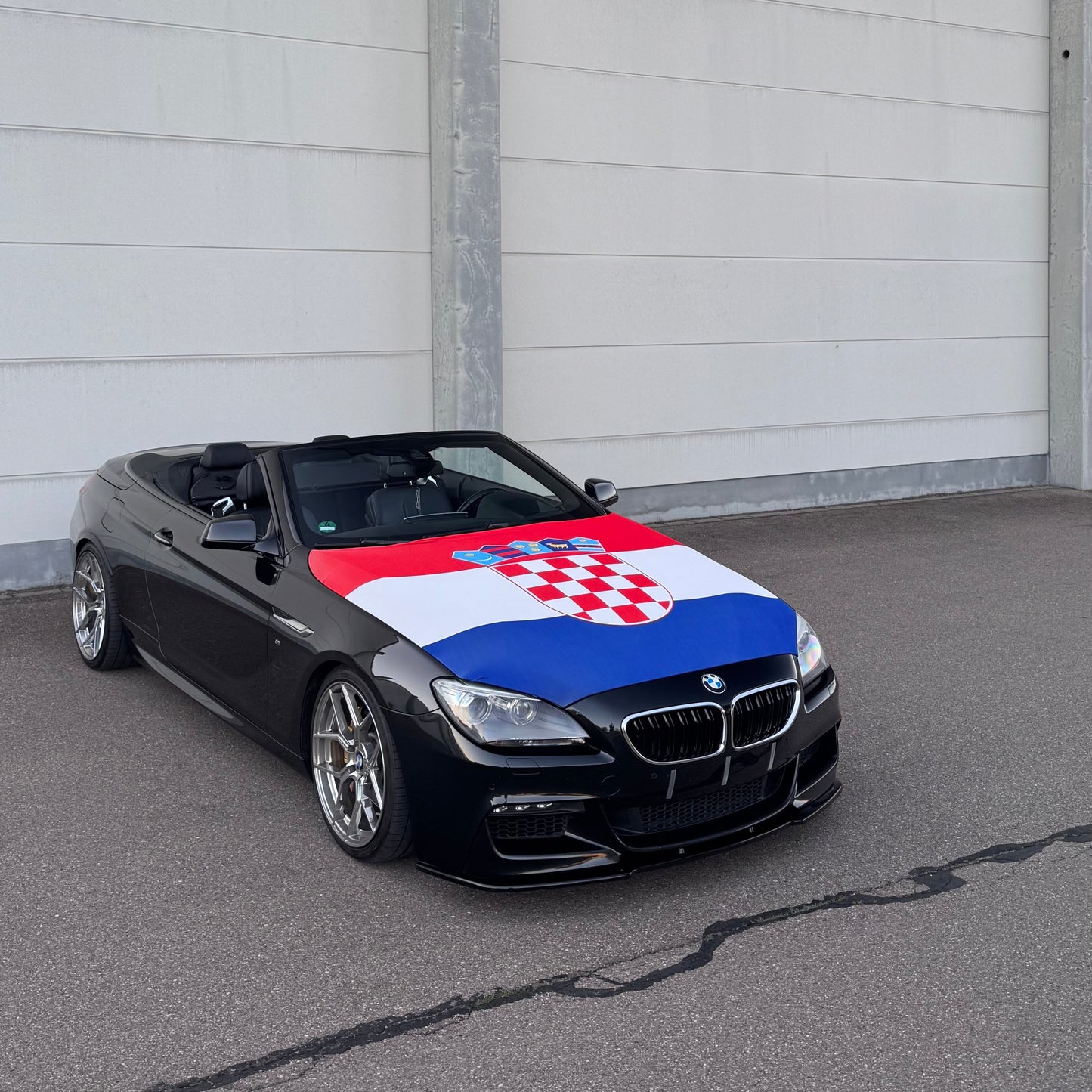 Kroatien Motorhauben-Flagge - für Hochzeitskolonnen oder Events