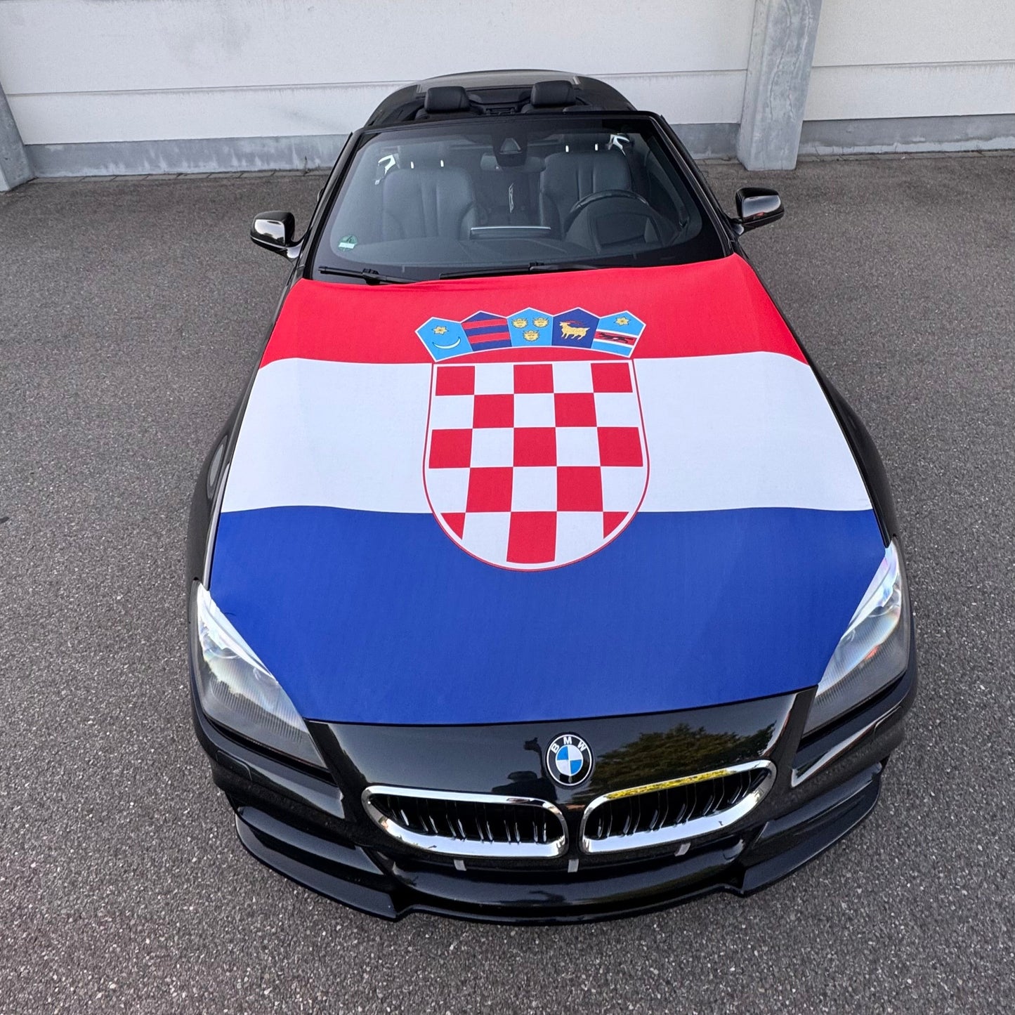 Kroatien Motorhauben-Flagge - für Hochzeitskolonnen oder Events