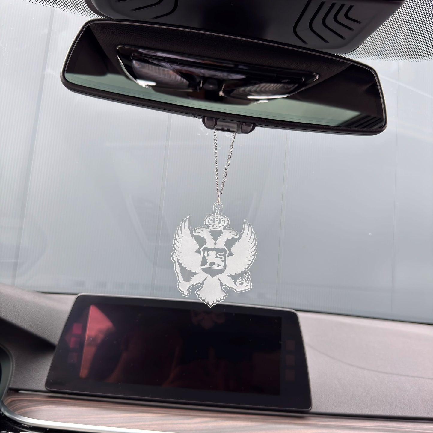 Montenegro Adler - Autospiegel-Anhänger + Kette
