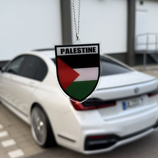 Palästina Wappen - Autospiegel-Anhänger + Kette