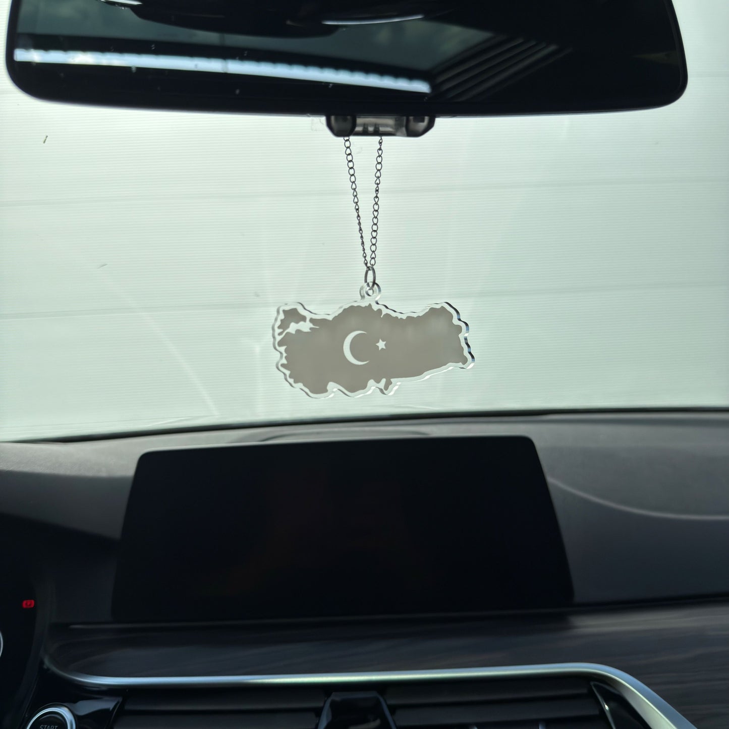 Türkei - Autospiegel-Anhänger + Kette