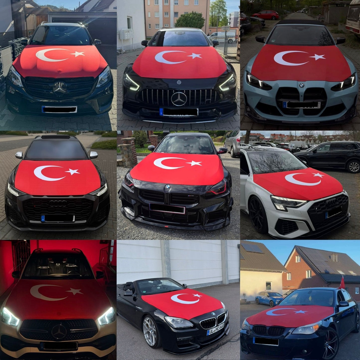 Türkei Motorhauben-Flagge
