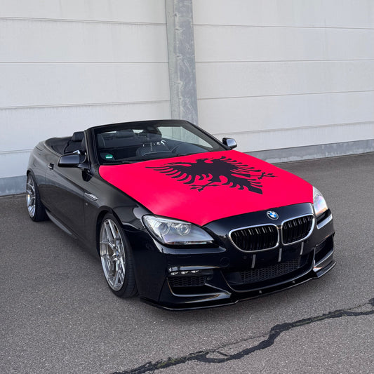 Albanien Motorhauben-Flagge - für Hochzeitskolonnen oder Events