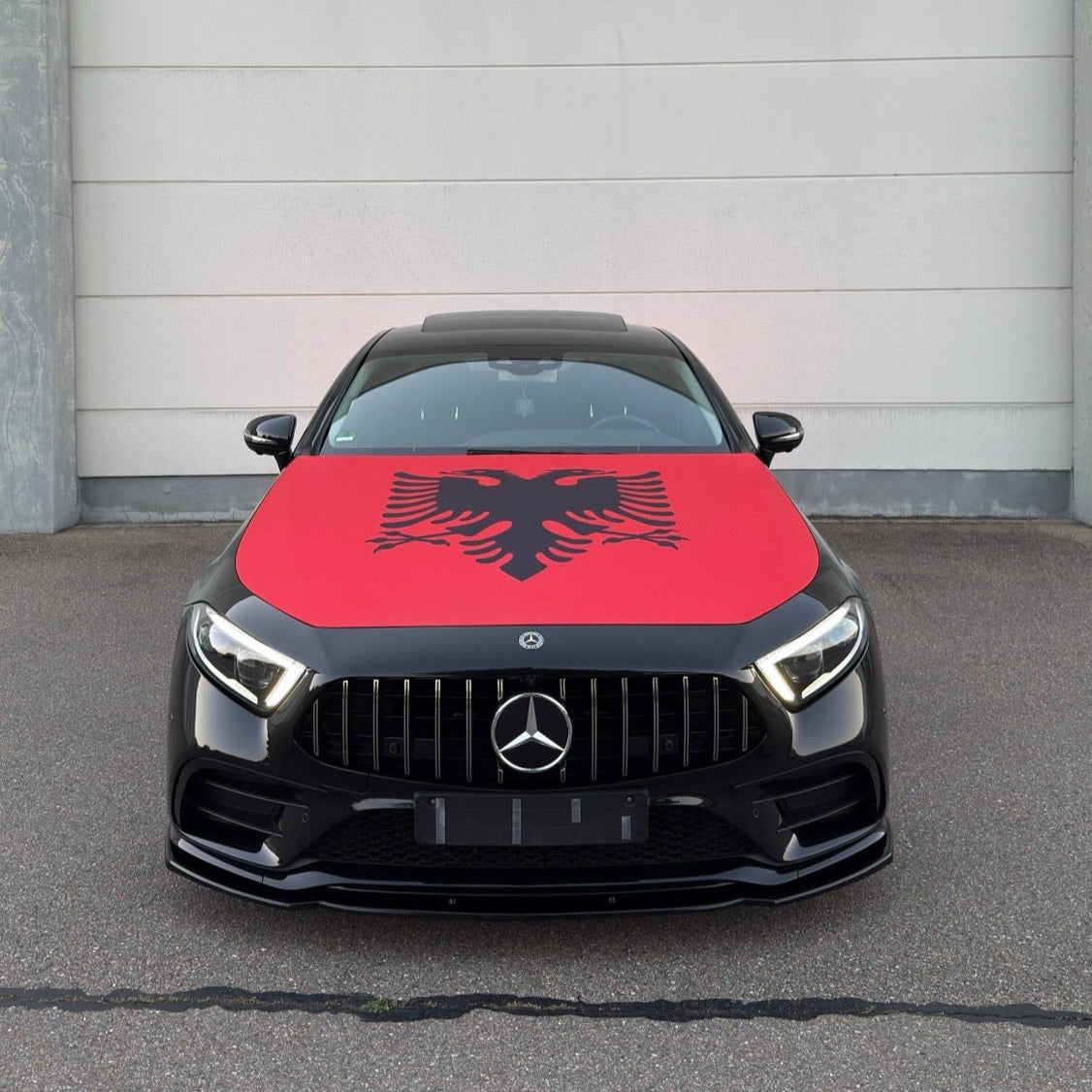 Albanien Motorhauben-Flagge - für Hochzeitskolonnen oder Events