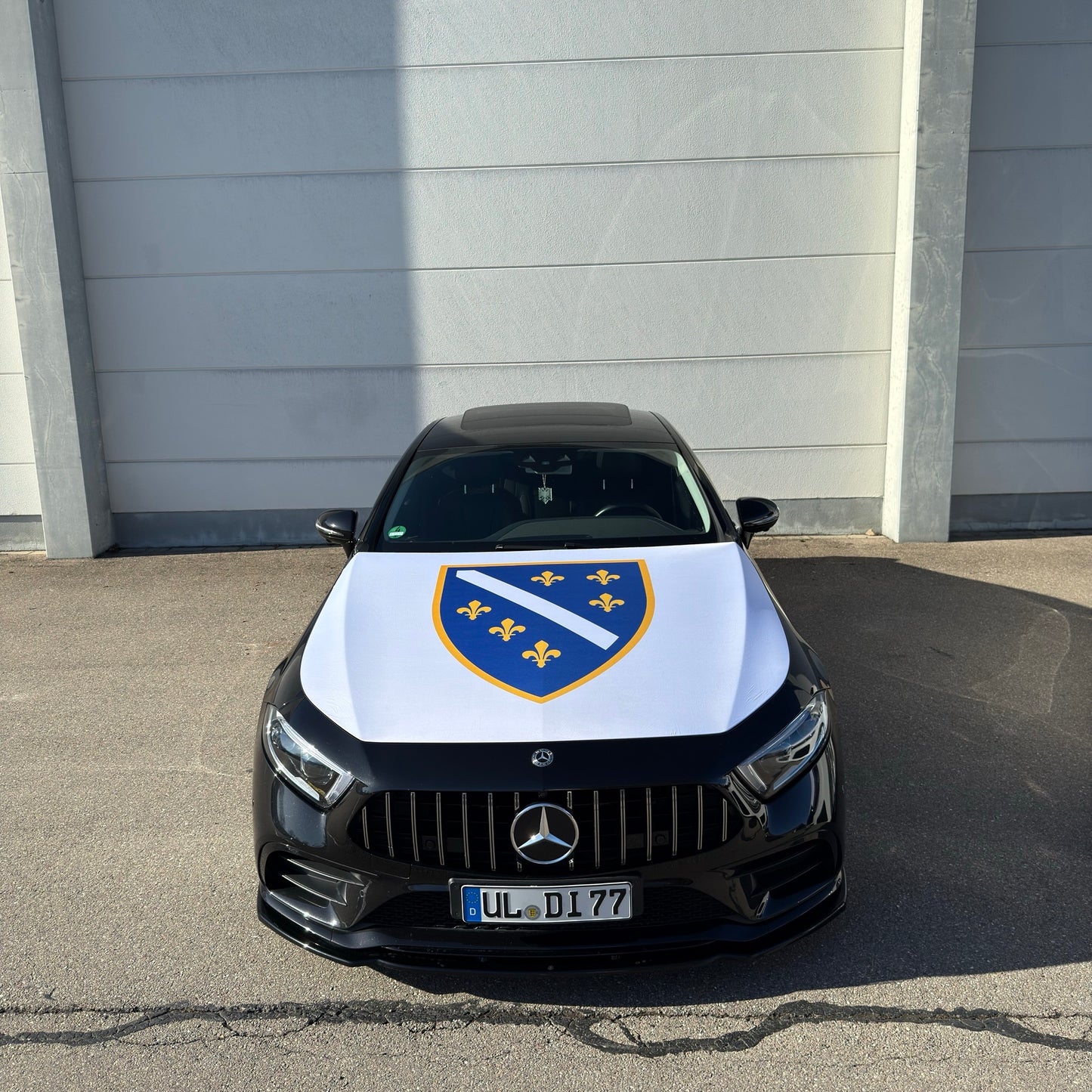Bosnien Wappen Motorhauben-Flagge