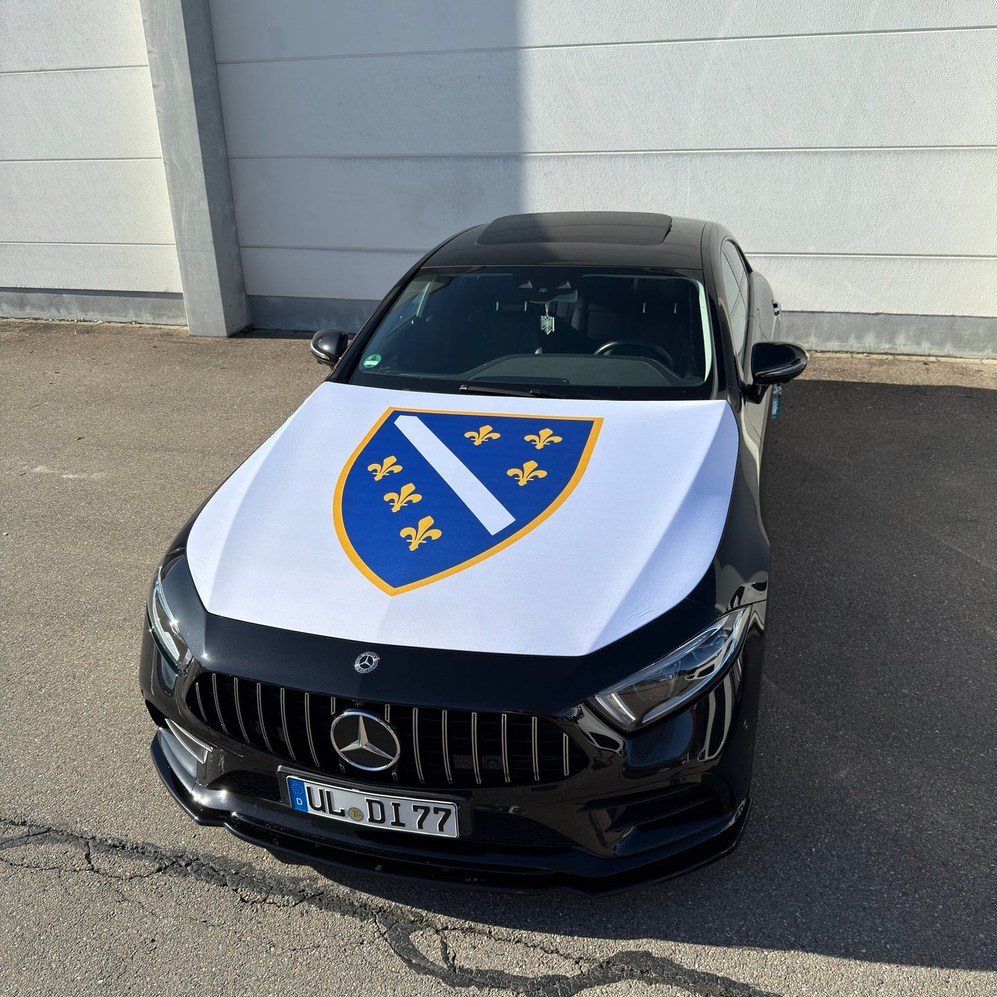 Bosnien Wappen Motorhauben-Flagge