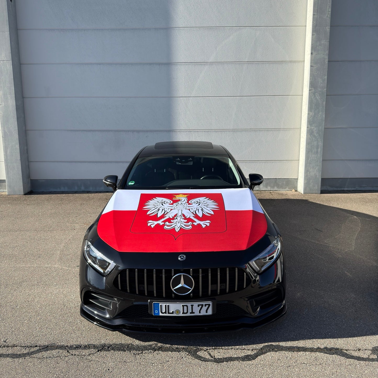 Polen Motorhauben-Flagge