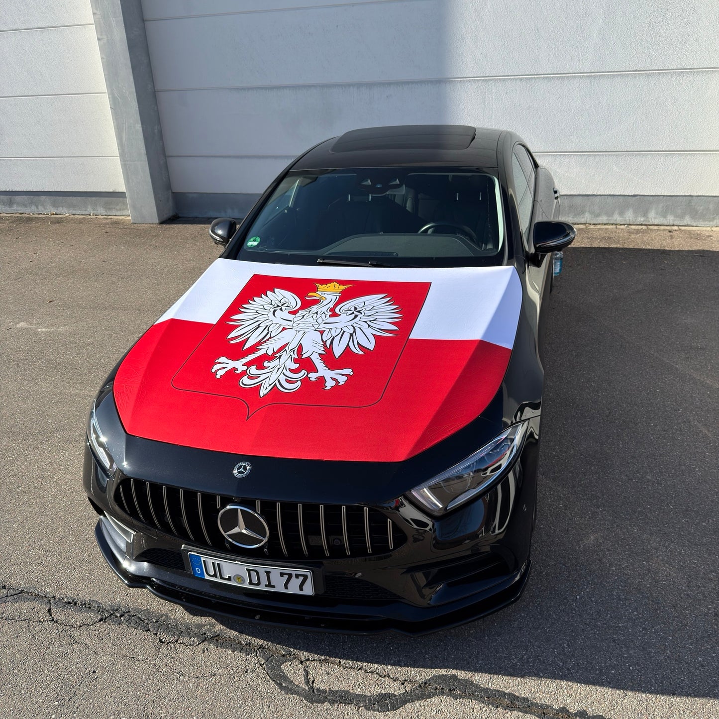 Polen Motorhauben-Flagge