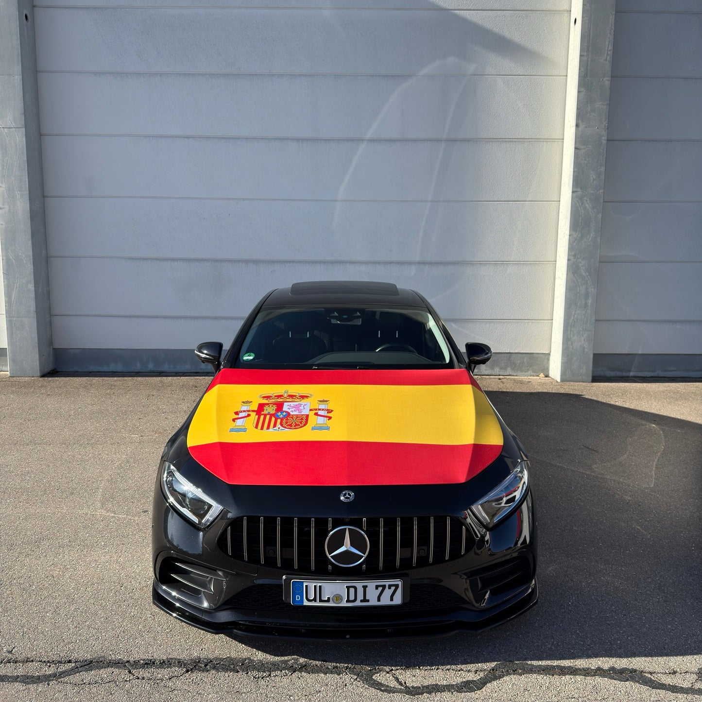 Spanien Motorhauben-Flagge