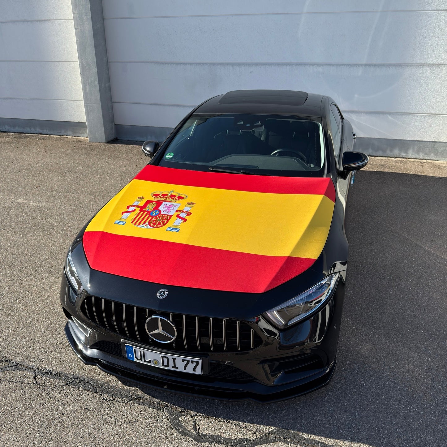 Spanien Motorhauben-Flagge