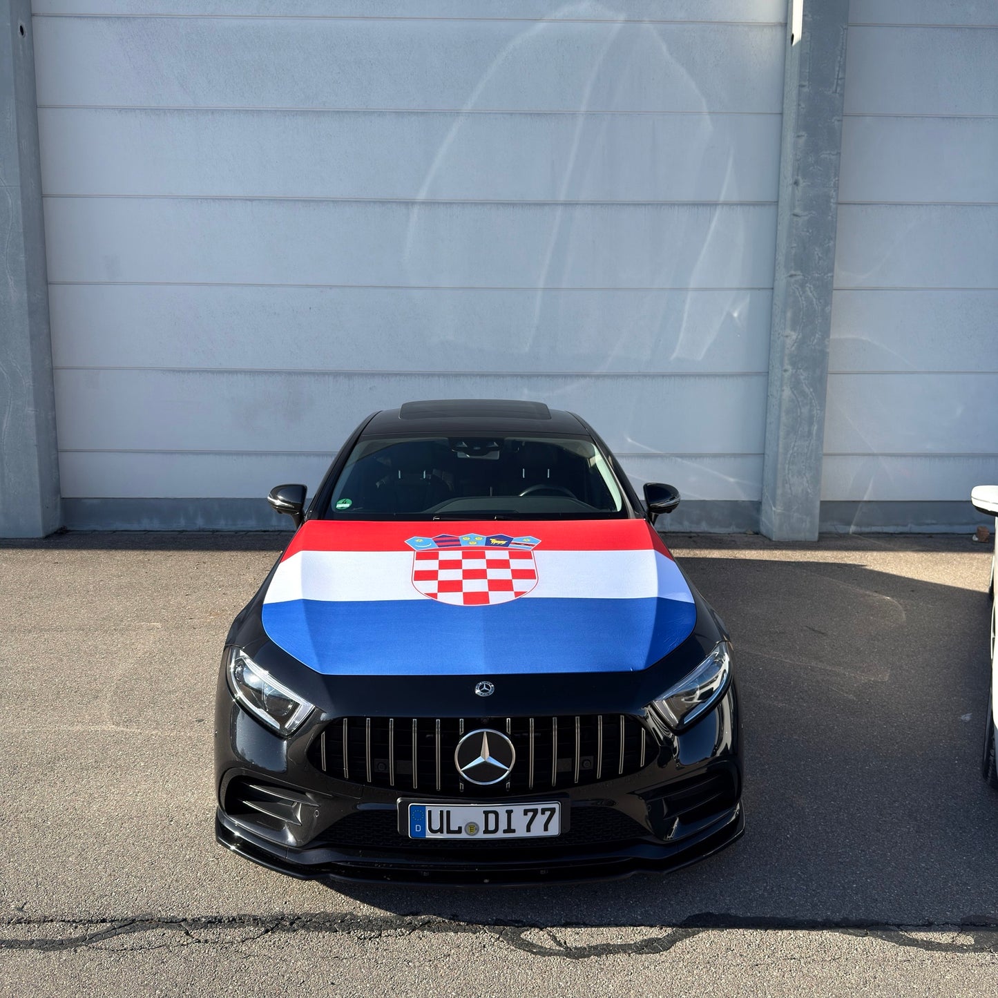 Kroatien Motorhauben-Flagge