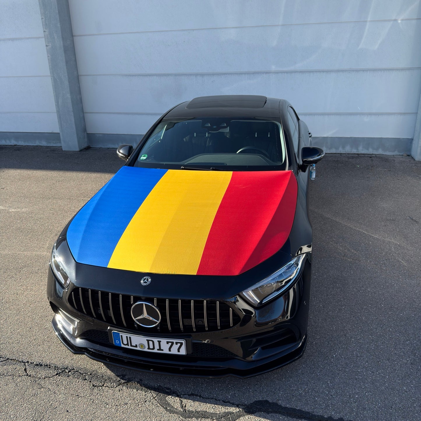 Rumänien Motorhauben-Flagge