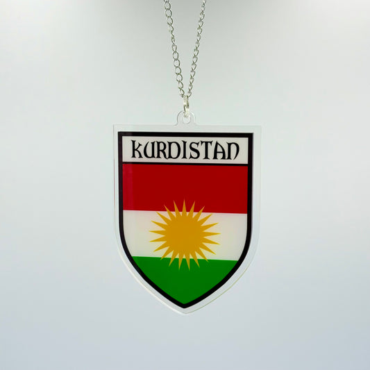 Kurdistan - Autospiegel-Anhänger + Kette