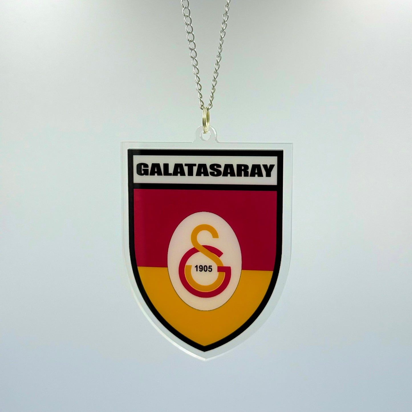 Galatasaray Wappen Farbig - Autospiegel-Anhänger + Kette