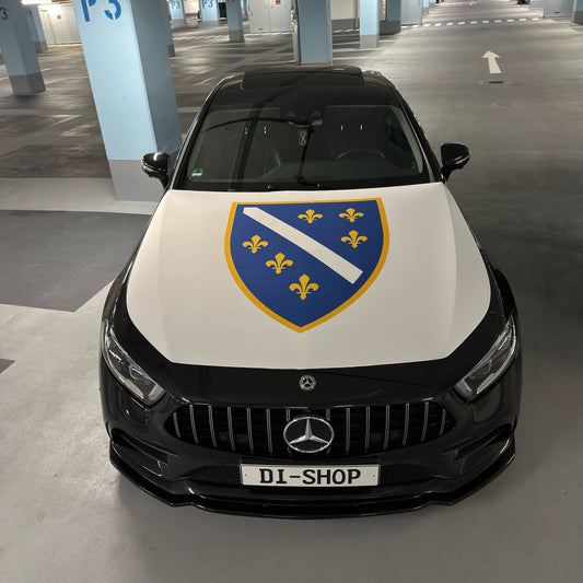 Bosnien Wappen Motorhauben-Flagge