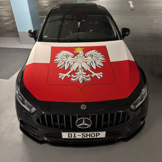 Polen Motorhauben-Flagge