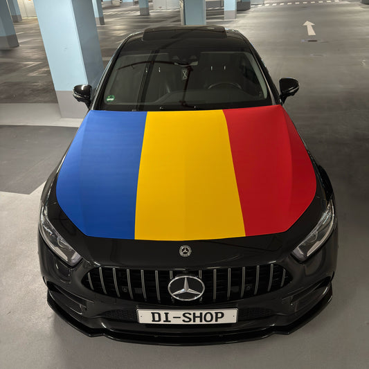 Rumänien Motorhauben-Flagge