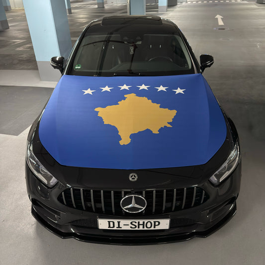 Kosovo Motorhauben-Flagge
