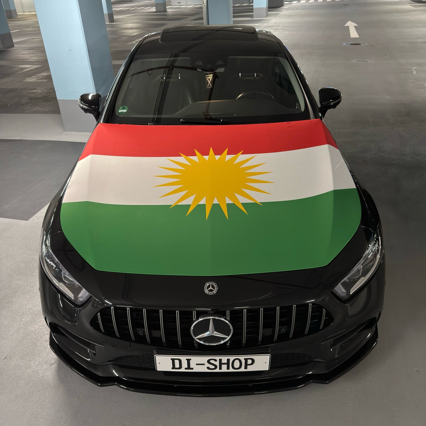 Kurdistan Motorhauben-Flagge