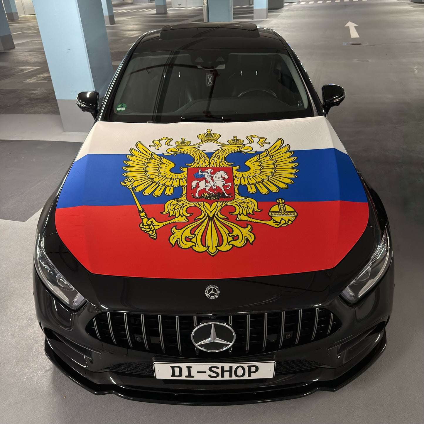 Russland Motorhauben-Flagge