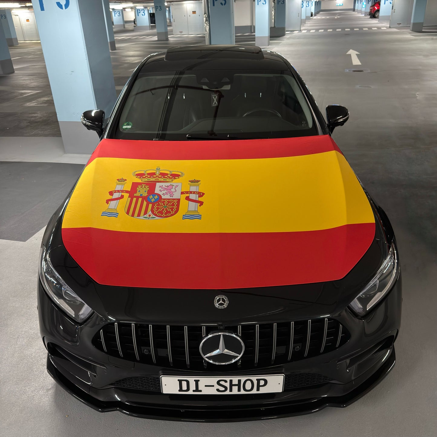 Spanien Motorhauben-Flagge