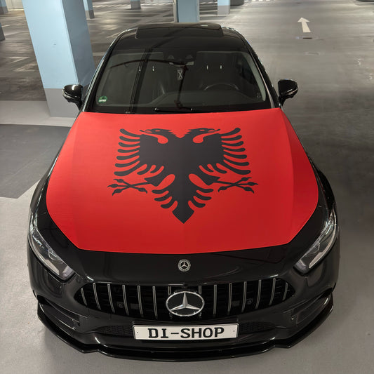 Albanien Motorhauben-Flagge