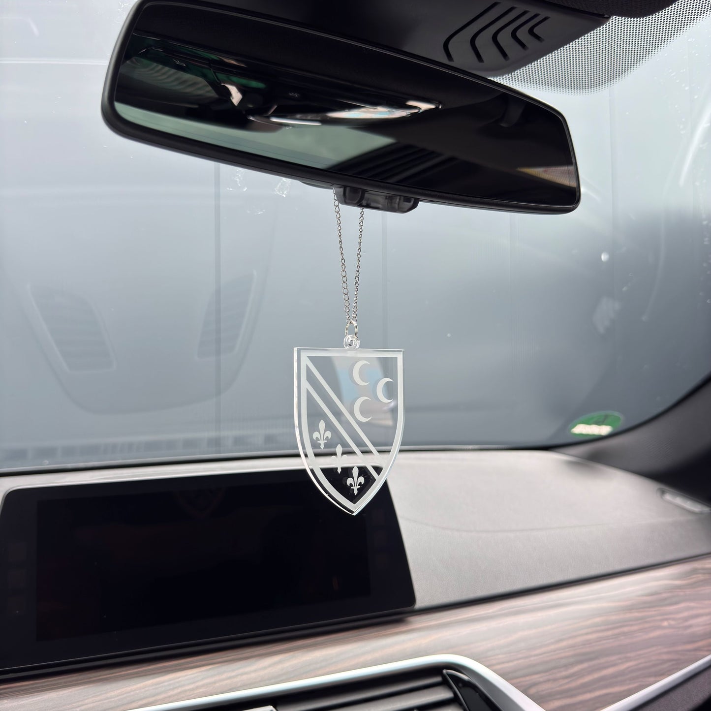 Sandzak Wappen Transparent - Autospiegel-Anhänger + Kette