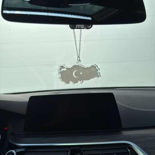 Türkei - Autospiegel-Anhänger + Kette