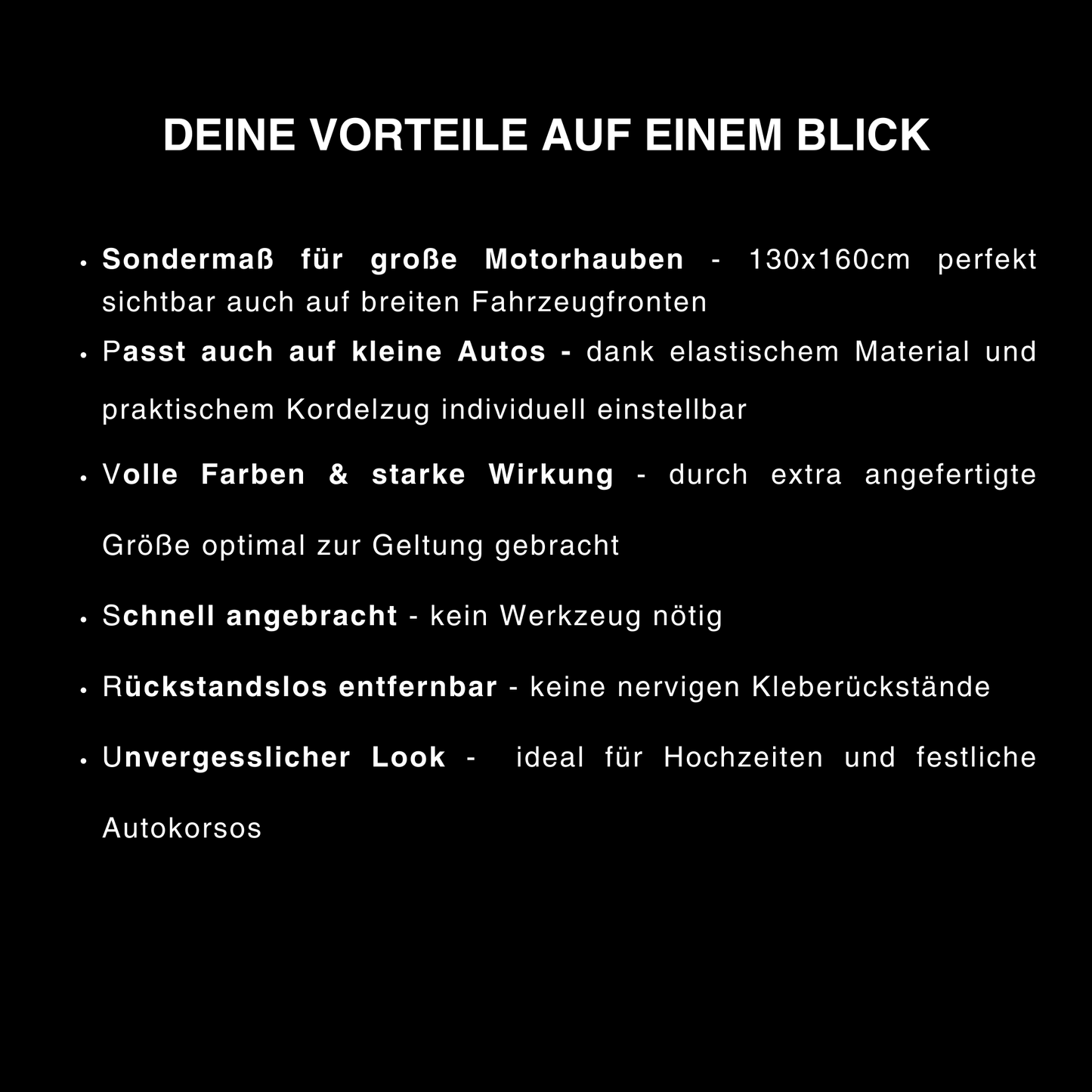 Türkei Motorhauben-Flagge - für Hochzeitskolonnen oder Events